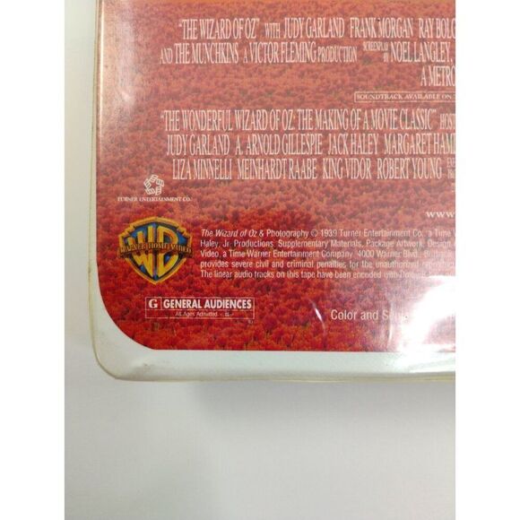 THE WIZARD OF OZ On VHS with Judy Garland Warner Bros. - Picture 12 of 14